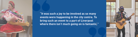 It was such a joy to be involved as so many events were happening in the city centre. To bring such an event to a part of Liverpool where there isn’t much going on is fantastic.